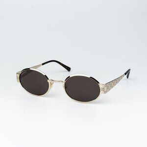 Gucci Women Sunglasses Gold Brown Round GG1854S 005 NEW AUTHENTIC